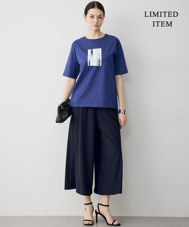 ICB L 【WEB限定カラーあり】マットスキューバ ガウチョパンツ ネイビー［WEB限定］