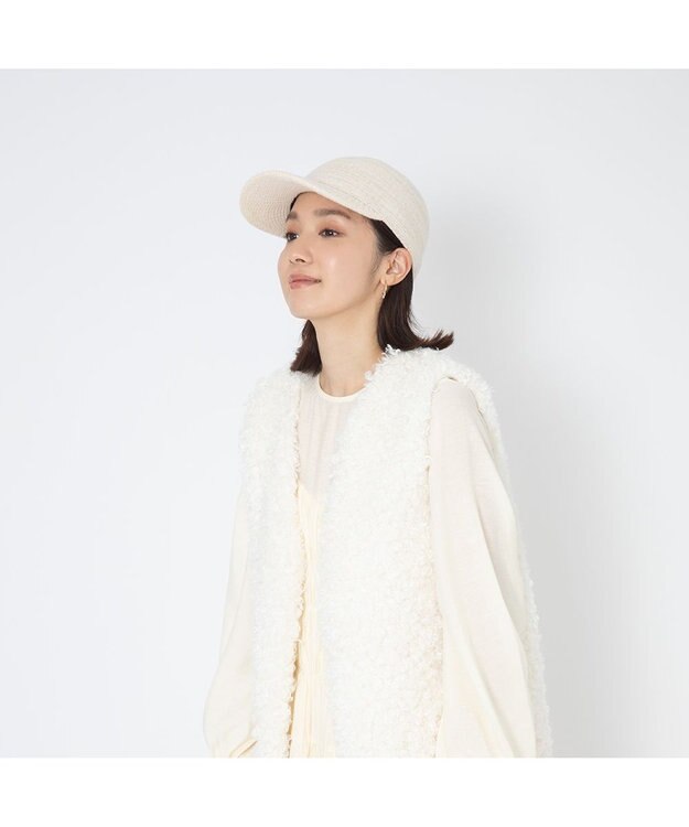 林八百吉商店 Jin no beat shi te cassie ニットサーモCAP エクリュ