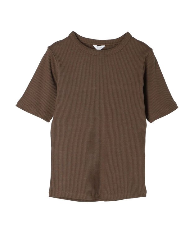 AMERICAN HOLIC 抗菌防臭針抜きテレコカットプルオーバー Brown