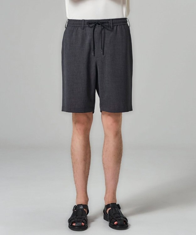 JOSEPH HOMME 【新柄】【機能素材】テクノボイルストレッチ　ドロスト付ショートパンツ / BERMUDA グレー系
