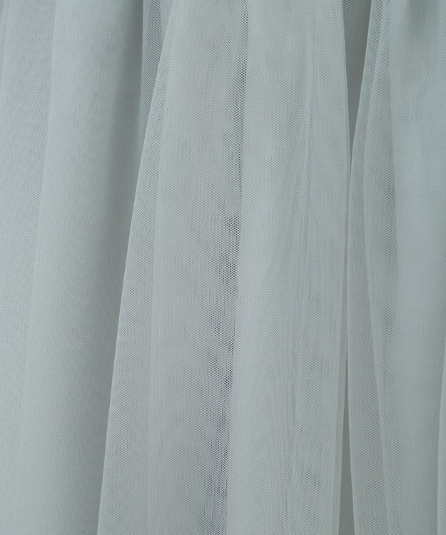 earth music&ecology イレギュラーヘム段々チュールスカート Mint Green