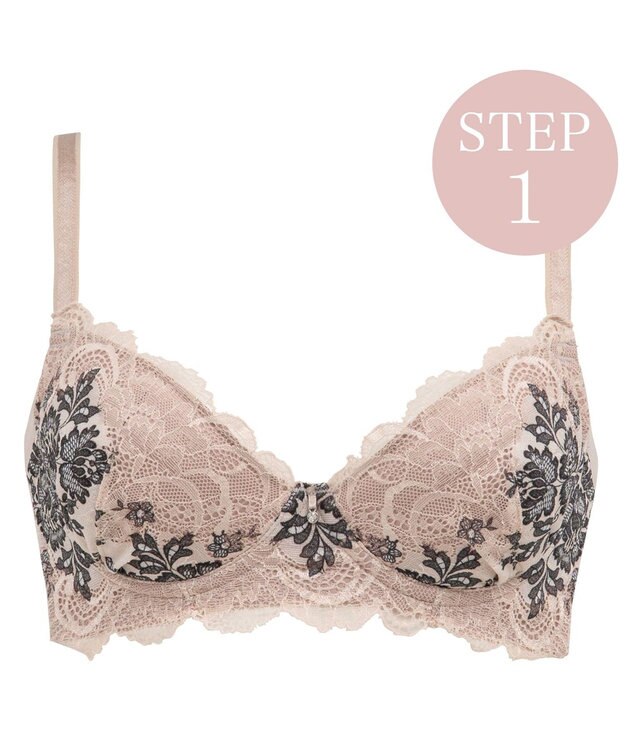 BRADELIS New York 【BRADELIS New York / 育乳補整ブラ・STEP1 集める】ウェンディソフトステップ1ブラ25S1 補正下着 補正 ブラジャー ヌード