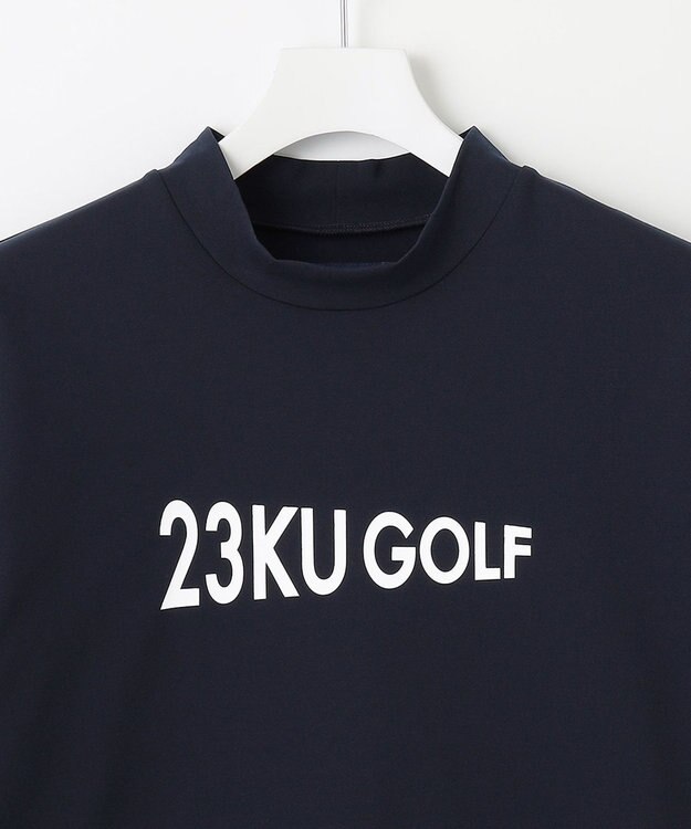 23区GOLF 【MEN】ライトニット モックネック ネイビー系