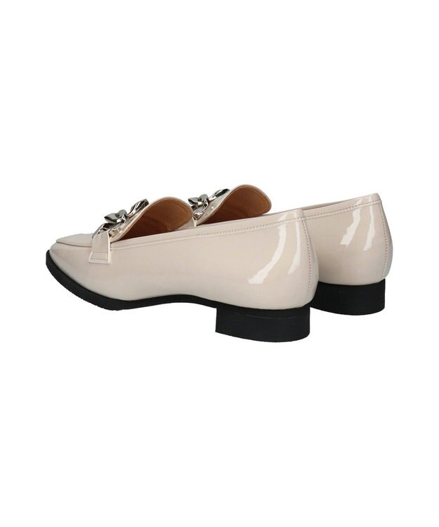 Bridget Birkin 【Bridget Birkin】チェーンアクセサリーローファー グレーエナメル