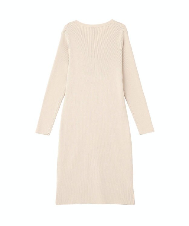 earth music&ecology Ｖネックニットワンピース Beige