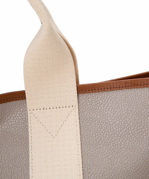 TOPKAPI 【Breath TOPKAPI】SCOTCH GRAIN スコッチグレイン ショルダー付き A4 トート バッグ ライトグレー