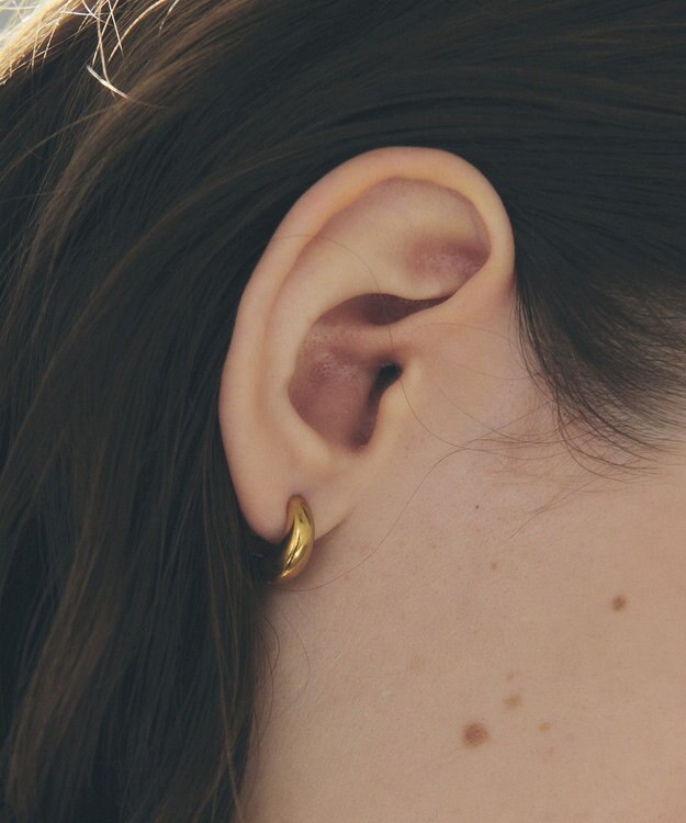 YECCA VECCA ステンレスワンタッチピアス Gold