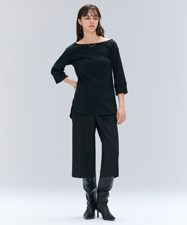 BEIGE， 【セットアップ対応・洗える】ZEPHYR / ウールライクハーフパンツ Black