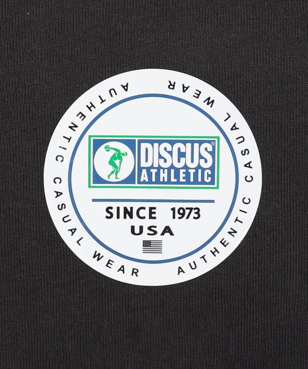 WEGO 【綿100%/MLサイズ展開】DISCUS　ルーズカレッ１００％ ブラック