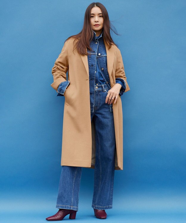 23区 S 【再入荷/RED CARD TOKYO×23区】オーバーサイズ デニム ジャケット ミッドブルー