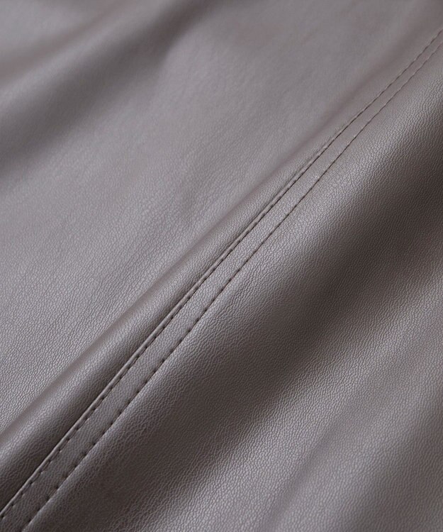 AMERICAN HOLIC Wポケットフェイクレザースカート Brown