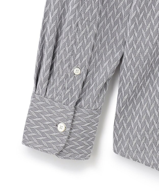 JOSEPH HOMME アロージャガードストレッチ ウイングカラーシャツ ライトグレー系