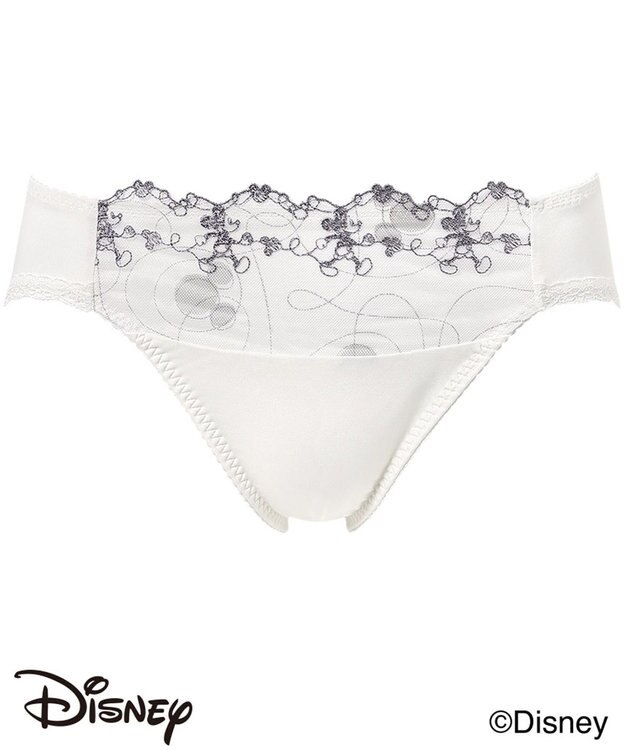 Wing ショーツ 【ディズニー】 KB2063とペア 【ナチュラルアップブラ】 はきこみ丈あさめ ミッキーマウス KF3363 ウイング／ワコール アイボリー