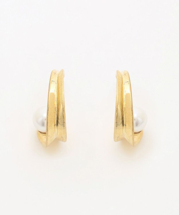 組曲 ドロップフェイクパールピアス ゴールド系