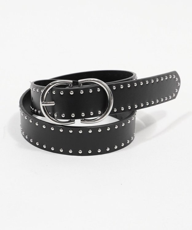 WEGO Lダブルリングスタッズベルト ブラック