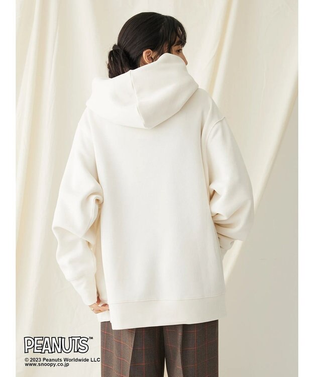 CRAFT STANDARD BOUTIQUE ＰＥＡＮＵＴＳ裏起毛スウェットパーカー Ivory