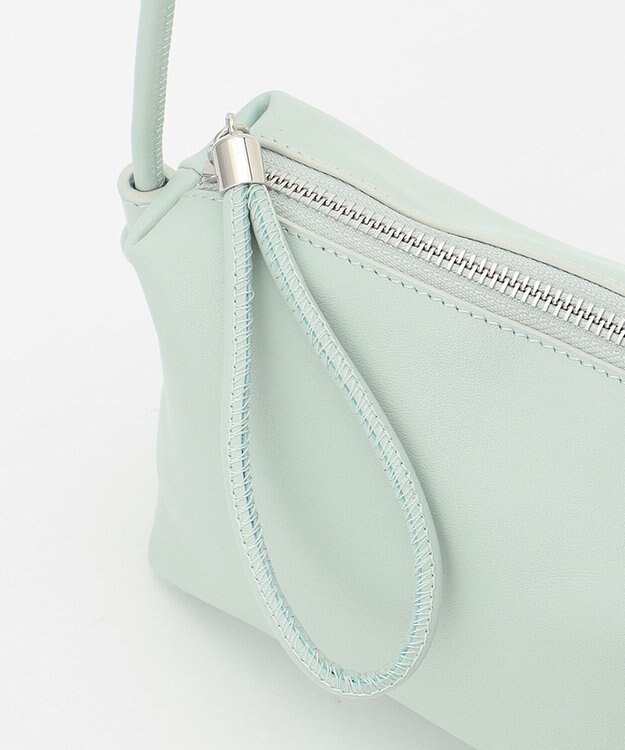 23区 【WEB限定】レザーポシェット ショルダーバッグ ライトグリーン系