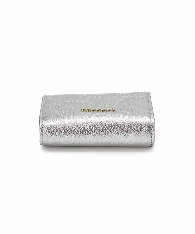 TOPKAPI 【TOPKAPI】シュリンクレザー パール がま口 二つ折り 財布 シルバー