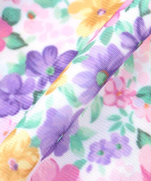 ANY KIDS 小花柄 セパレート水着 エクリュ