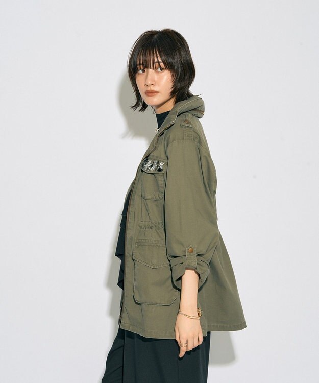 YECCA VECCA 【archive】ビジューミリタリージャケット Khaki