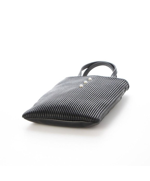 UNBILLION 【テレビ ドラマ着用アイテム】ペルケ perche / シーププリーツパール付き2wayミニショルダー ブラック