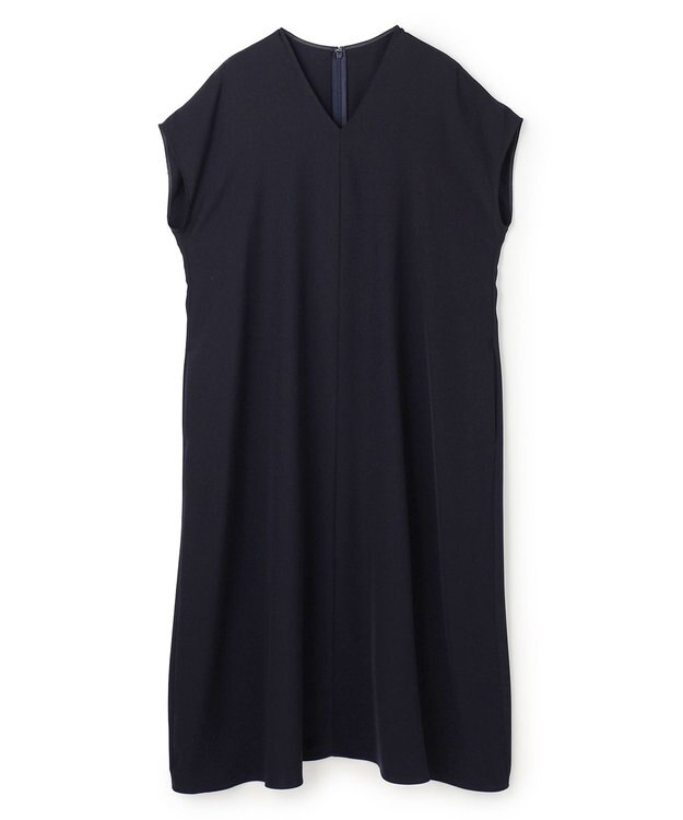 BEIGE， VIRGILE / Vネックリラックスワンピース Navy