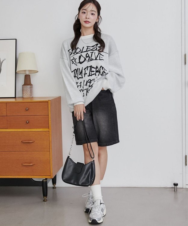 WEGO グラフィックニットBIGプルオーバー 柄11