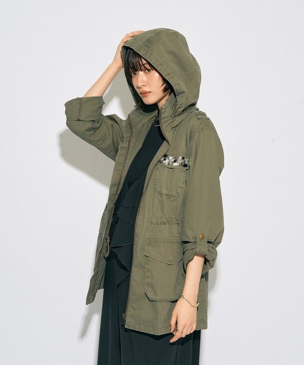 YECCA VECCA 【archive】ビジューミリタリージャケット Khaki