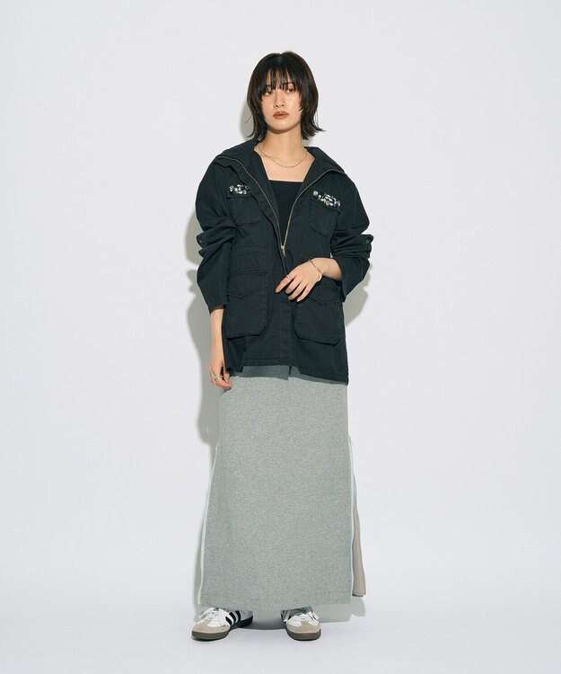 YECCA VECCA 【archive】ビジューミリタリージャケット Black