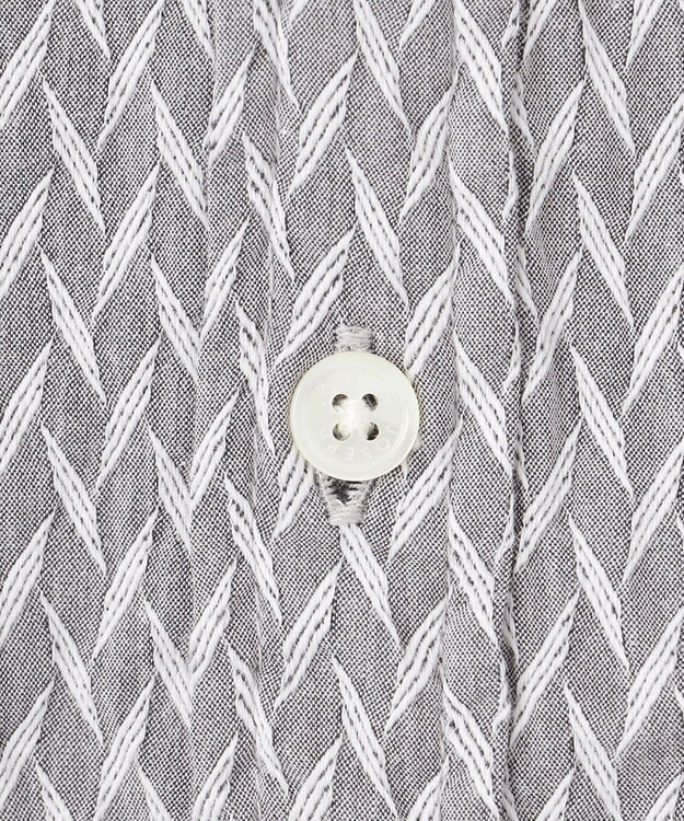 JOSEPH HOMME アロージャガードストレッチ　レギュラーカラーシャツ ライトグレー系