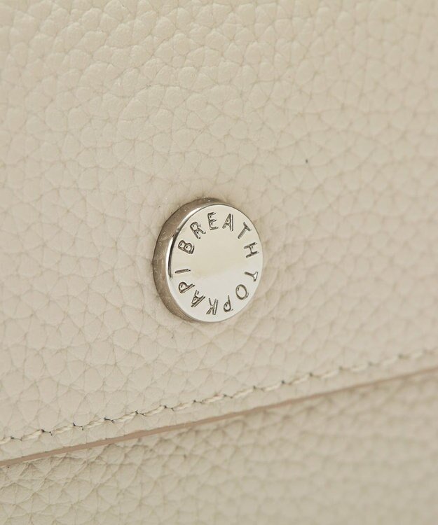 TOPKAPI 【Breath TOPKAPI】ELAN エラン シュリンクレザー 折り財布 /8ポケット/軽量 クリーム