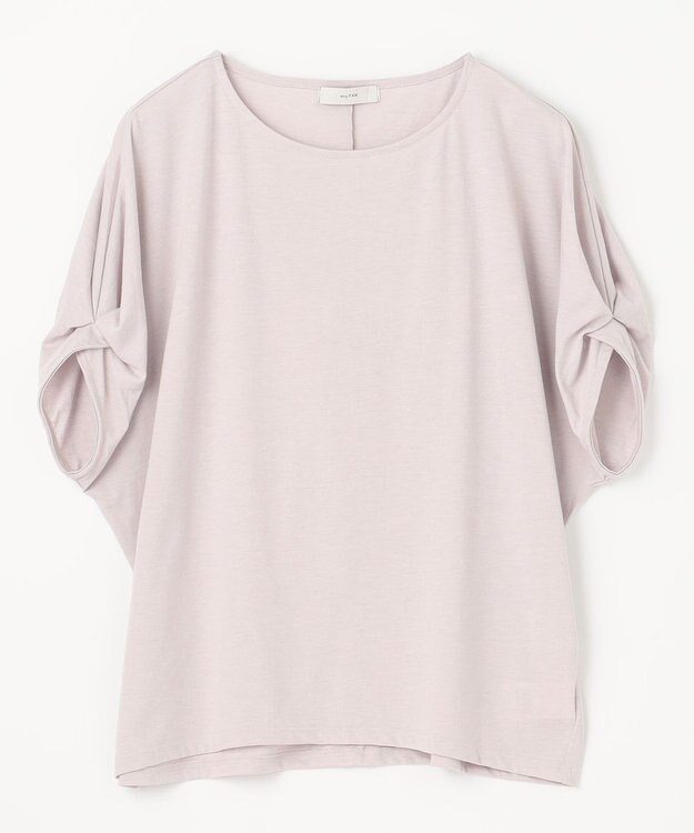 ANY 【接触冷感/UVケア/シワになりにくい】ドルマンスリーブ Tブラウス ライトグレー