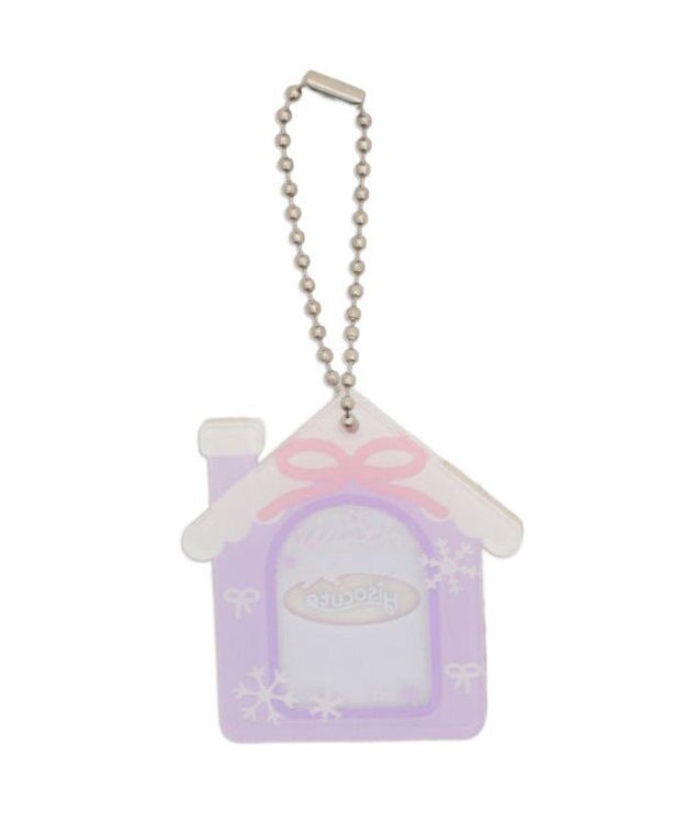WEGO 【痛バ＆推し活ITEM】スノーハウスIDフォトケースキーホルダー ライトパープル