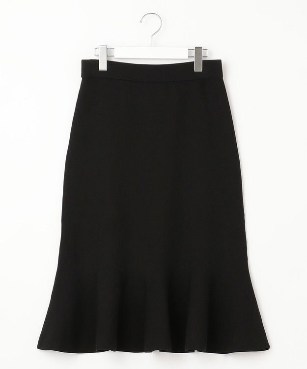 自由区 【洗える/セット着用可】レーヨンポリエステルスムース スカート ミッドナイト