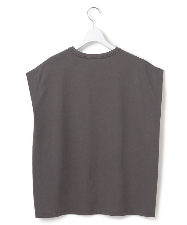 23区 【接触冷感/洗える】BON-PRESAGE ロゴ フレンチスリーブ Tシャツ グレー系