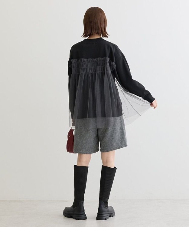 Green Parks チュールドッキングプルオーバー Black