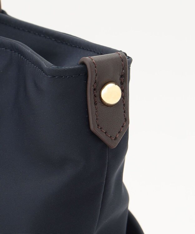 J.PRESS LADIES 【A4サイズ収納可】 ナイロン トート バッグ ネイビー系