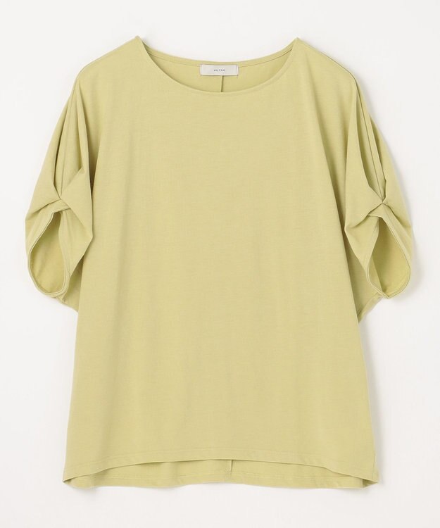 ANY 【接触冷感/UVケア/シワになりにくい】ドルマンスリーブ Tブラウス ライム
