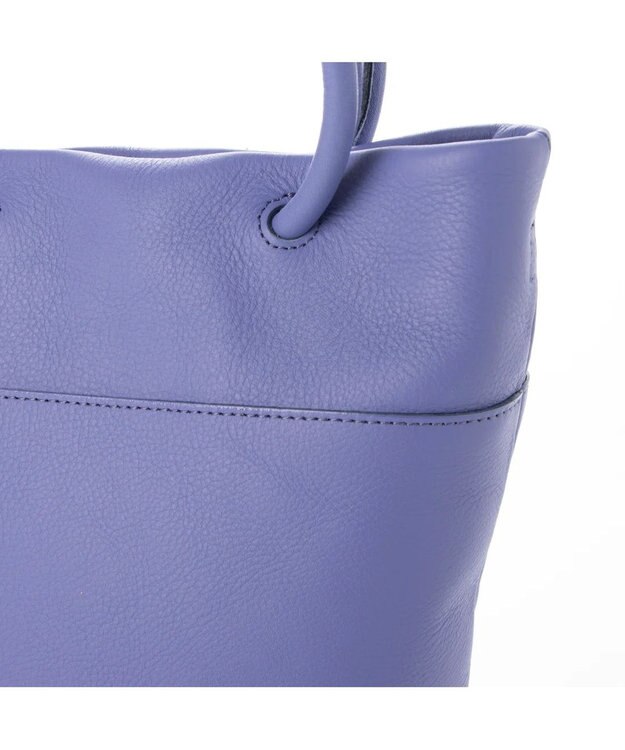 UNBILLION 【テレビ ドラマ着用アイテム】ペルケ perche / 姫路レザー丸手ハンドル2wayバケツバッグ パープル