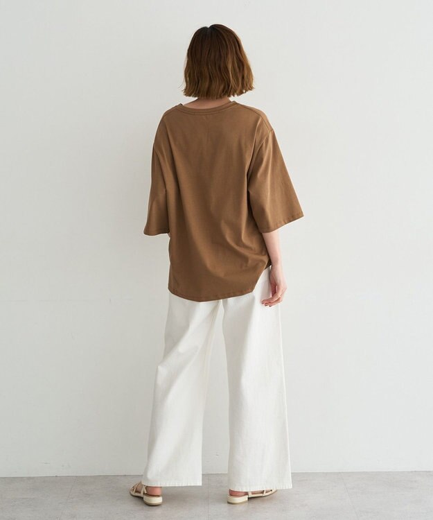 YECCA VECCA 綿麻バギーツイルパンツ Off White