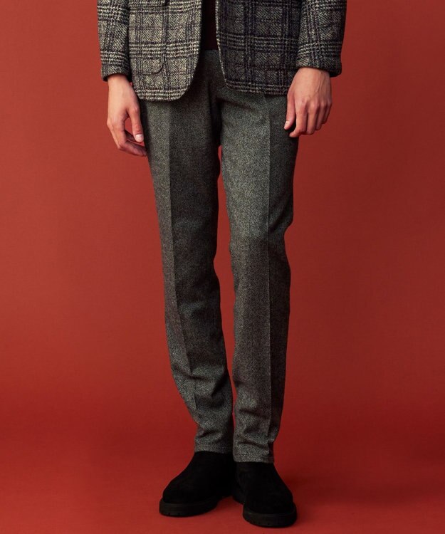 JOSEPH ABBOUD 【ストレッチ/JAPANファブリック】カシミヤブレンドリサイクルウール パンツ ライトグレー系