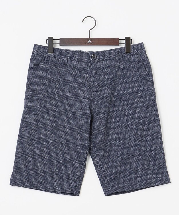 JOSEPH ABBOUD 【イージーケア】ウエストも伸びる！ライトウェーブ ハーフパンツ ネイビー系4