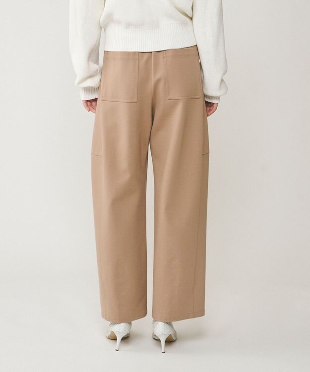 GRACE CONTINENTAL ストレッチポンチパンツ ベージュ