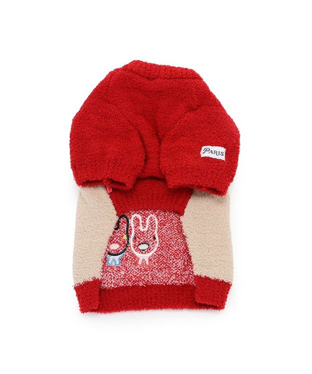 PET PARADISE リサとガスパール ノルディックニット 小型犬 赤