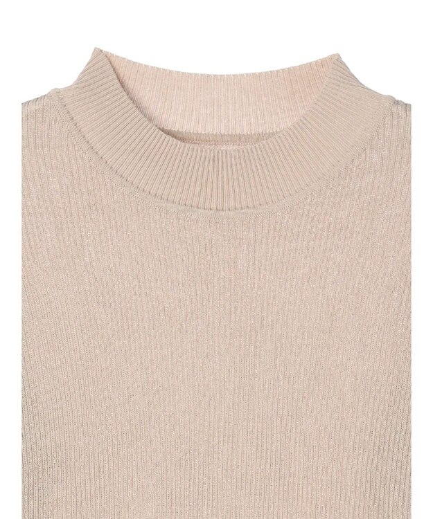 earth music&ecology シアーリブニットプルオーバー Beige