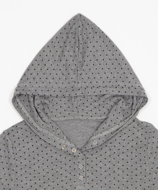 WEGO ヘンリーネックフードT 柄2