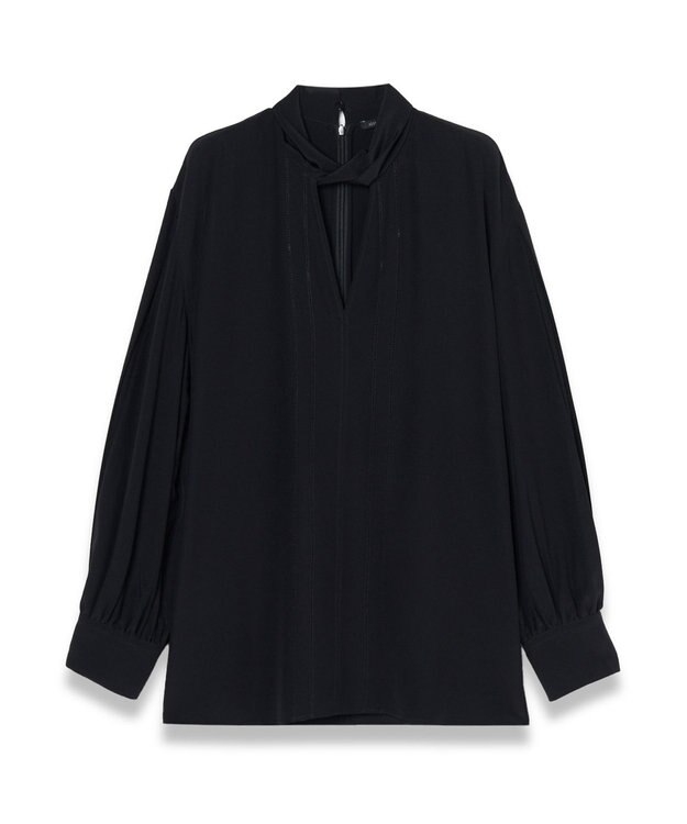 JOSEPH ニューCDC　Vネックブラウス Black