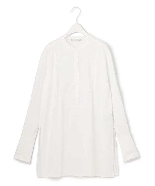 ICB 【UVケア・接触冷感・吸水速乾】コンビネーションジャージー チュニックカットソー オフホワイト系