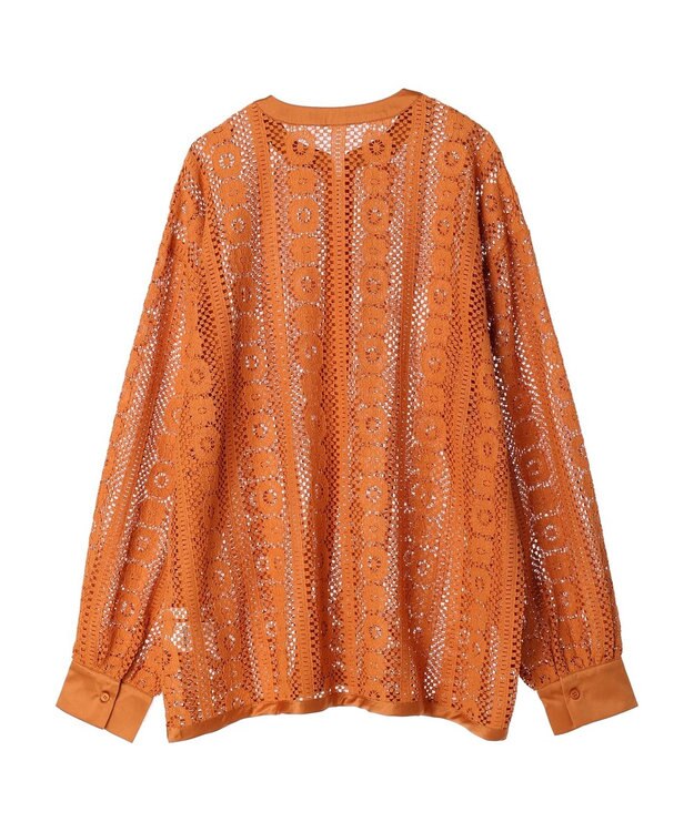 Green Parks レースブラウス Brown