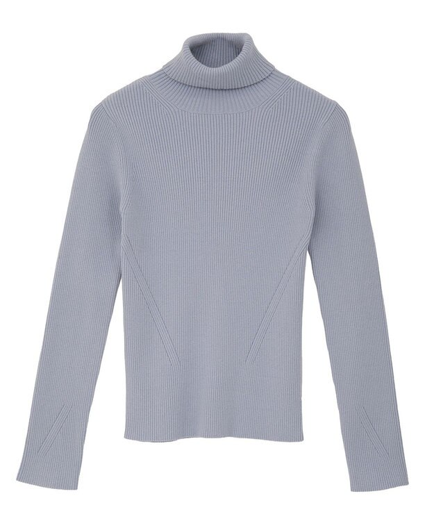 CRAFT STANDARD BOUTIQUE リブタートルニットプルオーバー Light Blue